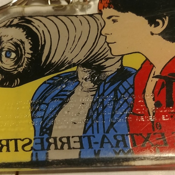 Vintage E.T. Keyring 1982 Universal City Studios Inc.Licensed and Trade Marked - Picture 2 of 2